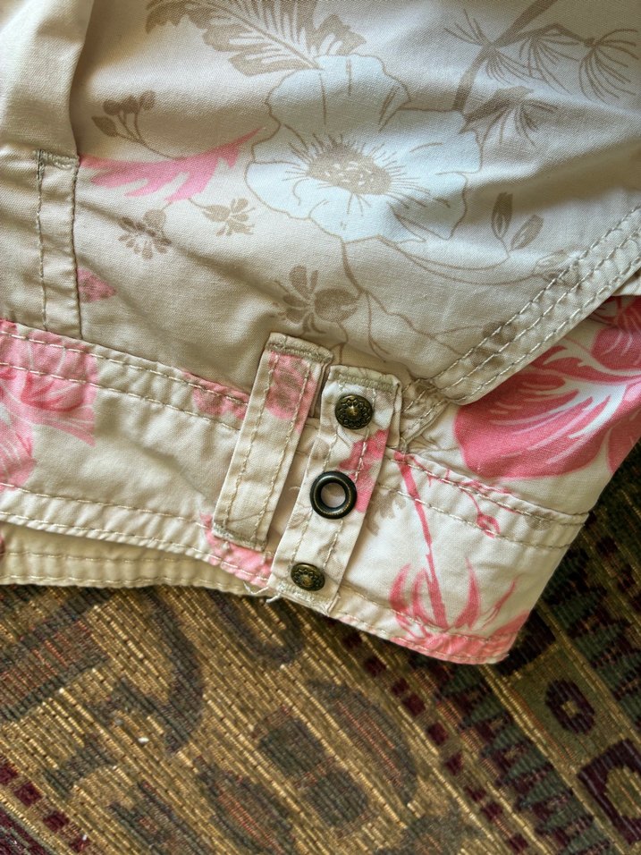 Pembe Bağlama Desenli Pamuk Mini Şort - Görsel 3