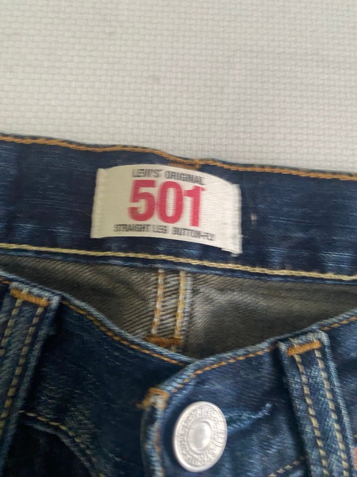 Düğmeli Erkek Denim Pantolon Mavi Renk - Görsel 2