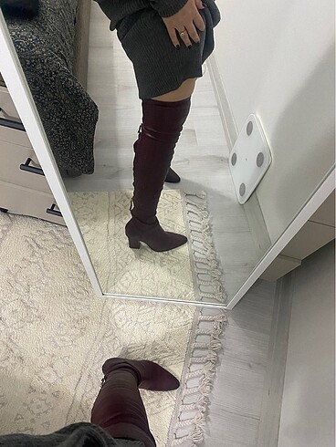 Mango Mango Bordo Çorap Çizme