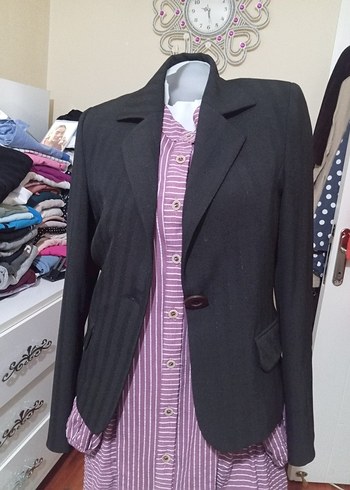 Düğmeli Kadın Blazer Ceket