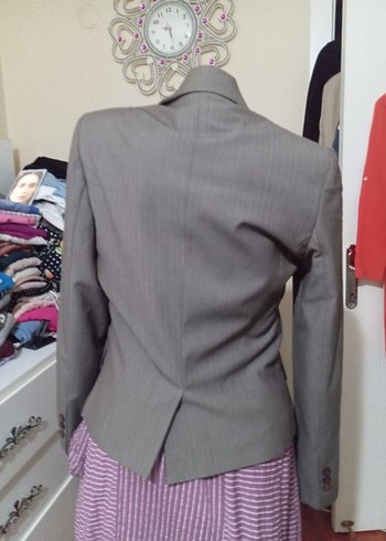 l Beden çeşitli Renk Düğmeli Bej Kadın Blazer Ceket