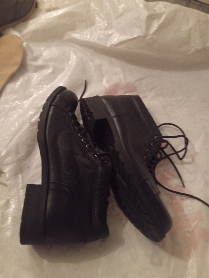 Siyah Deri Bağcıklı Erkek Bot - Görsel 3