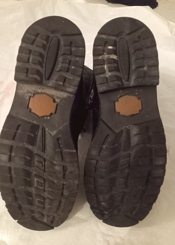 Siyah Deri Biker Stiletto Topuklu erkek Bot - Görsel 5