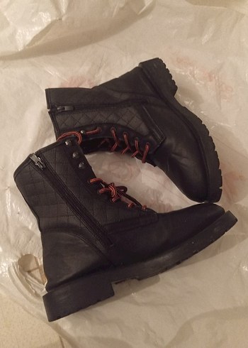 Siyah Deri Biker Stiletto Topuklu erkek Bot - Görsel 2