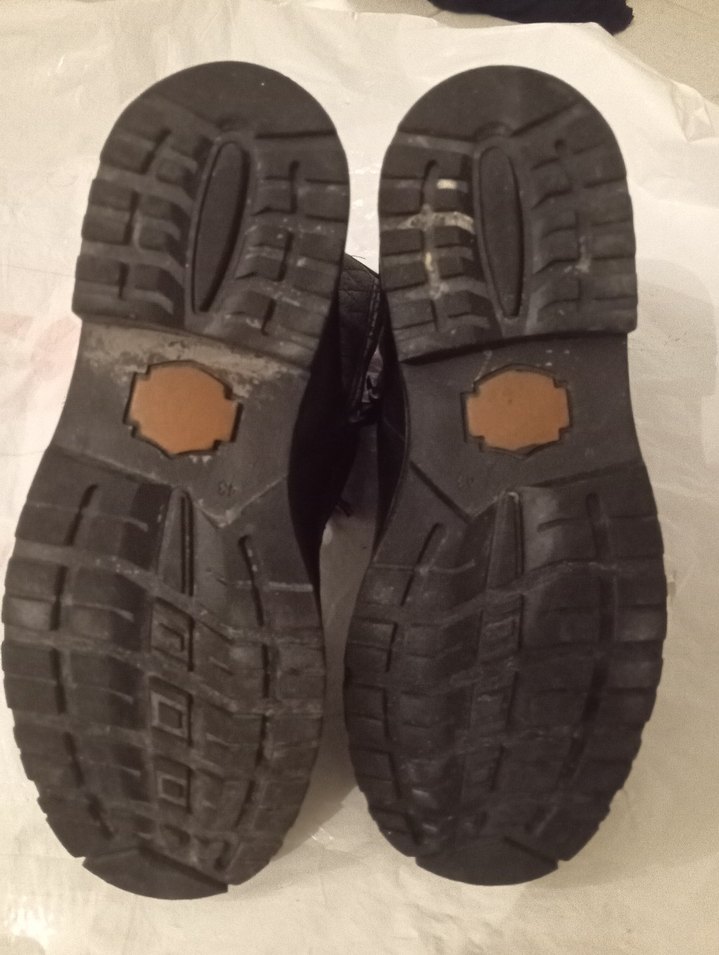 Siyah Deri Biker Stiletto Topuklu erkek Bot - Görsel 5