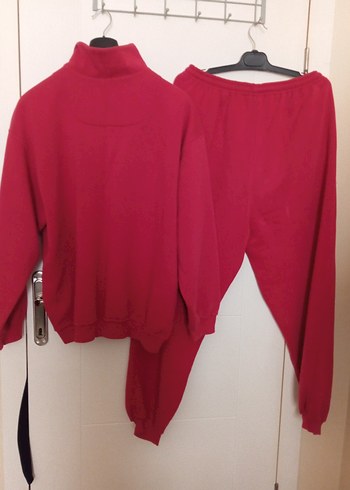 Kırmızı Fermuarlı erkek Eşofman Takımı - Görsel 3