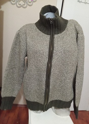 Erkek Örgü Fermuarlı Yarım Balıkçı Kazak - Görsel 6