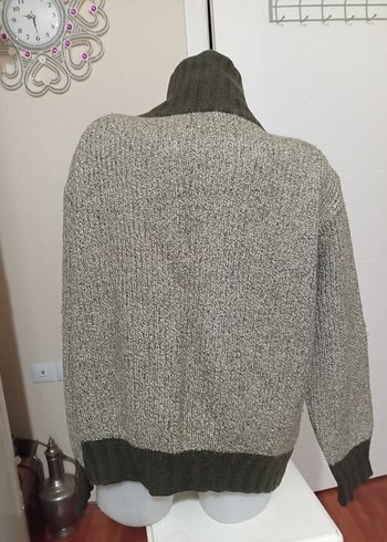 Erkek Örgü Fermuarlı Yarım Balıkçı Kazak - Görsel 3