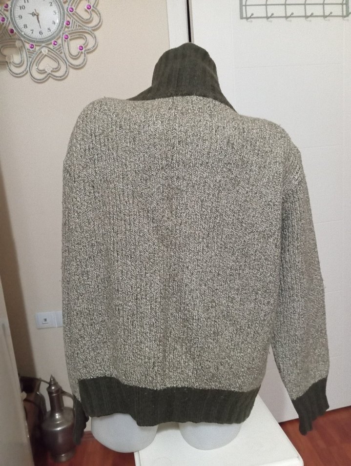 Erkek  Örgü Fermuarlı Yarım Balıkçı Kazak - Görsel 3