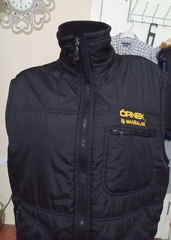 Siyah Fermuarlı Erkek Kolsuz Yelek - Görsel 5