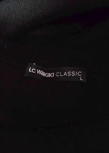 Siyah Örgü Basic Kazak - Görsel 4