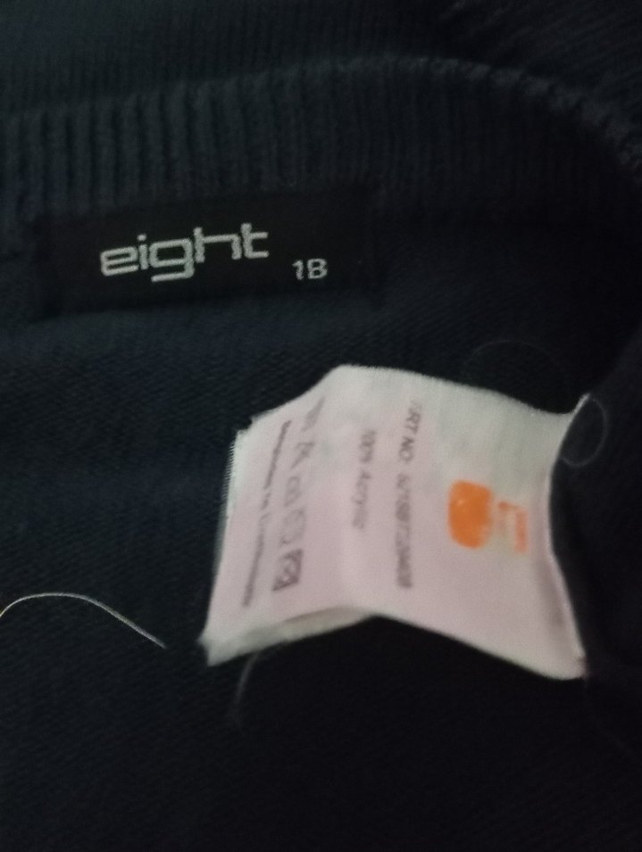 Kadın Mavi Yün Salaş Triko Kazak - Görsel 4