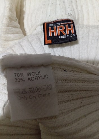 Beyaz Yarım Fermuarlı Yüksek Yakalı Kazak - Görsel 4