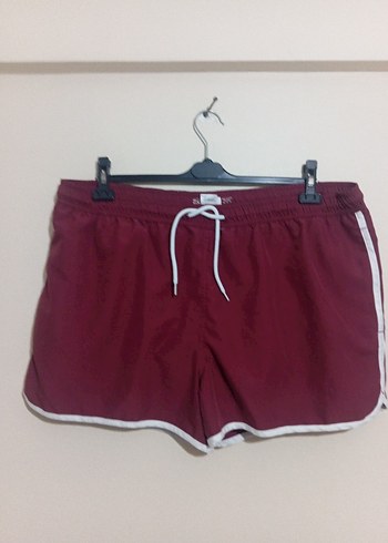 F&F Bordo Rahat Kesim Mini Şort