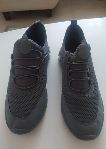 Gri Erkek Spor Ayakkabı Bağcıklı