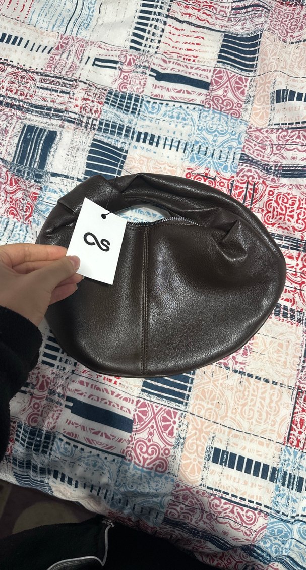 Kahverengi Deri Kadın Omuz Çantası - Görsel 2