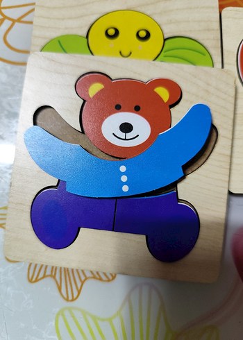 4-5 parçalı ahşap puzzle seti - Görsel 6