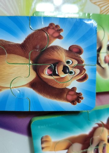 4-5 parçalı ahşap puzzle seti - Görsel 9