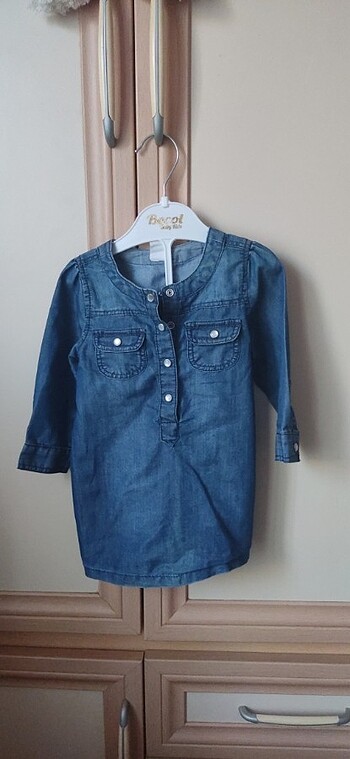Bebek jean elbise