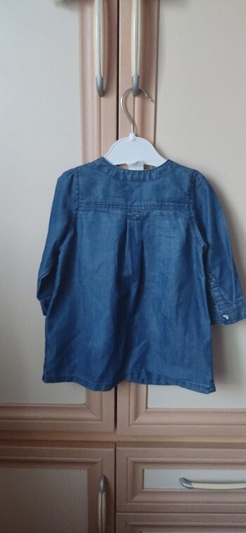 6-9 Ay Beden Bebek jean elbise