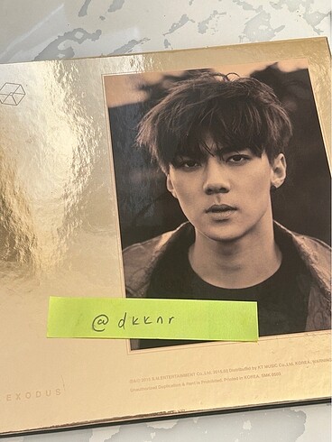 exodus korean ver albüm sehun kapaklı orijinal - limited ediyion