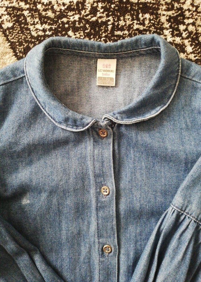 Lcw baby, kız çocuk jean kot gömlek  - Görsel 5