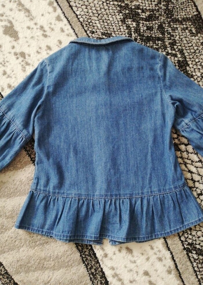 Lcw baby, kız çocuk jean kot gömlek  - Görsel 4