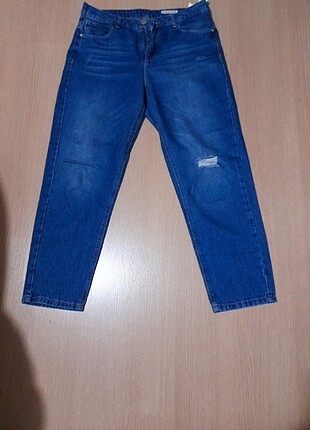 Mom jean kot pantolon