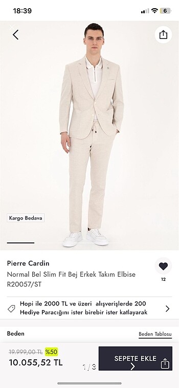 pierre cardin takim elbise - Görsel 3