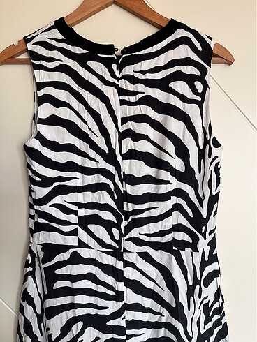 38 Beden Koton Zebra Elbise