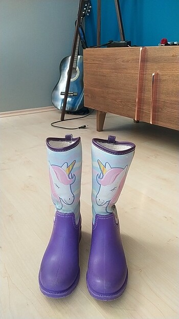 Unicornlu kız çocuk yagmur çizmesi