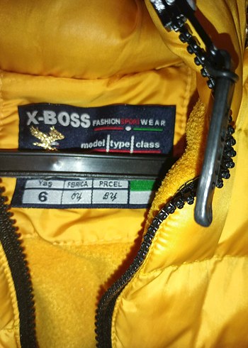 Sarı Erkek Çocuk Kürklü Mont - Görsel 3