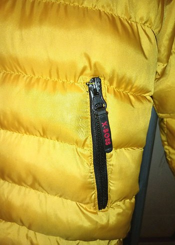 Sarı Erkek Çocuk Kürklü Mont - Görsel 6