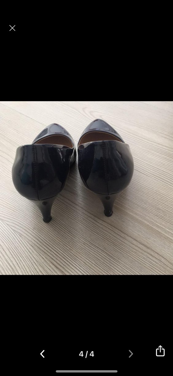 Mavi Rugan Kadın Topuklu Ayakkabı - Görsel 4