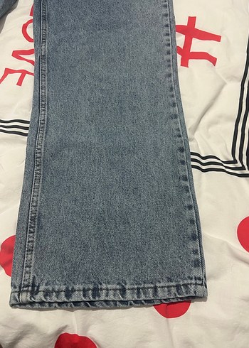 Kadın Mavi Loose Fit Denim Pantolon - Görsel 2