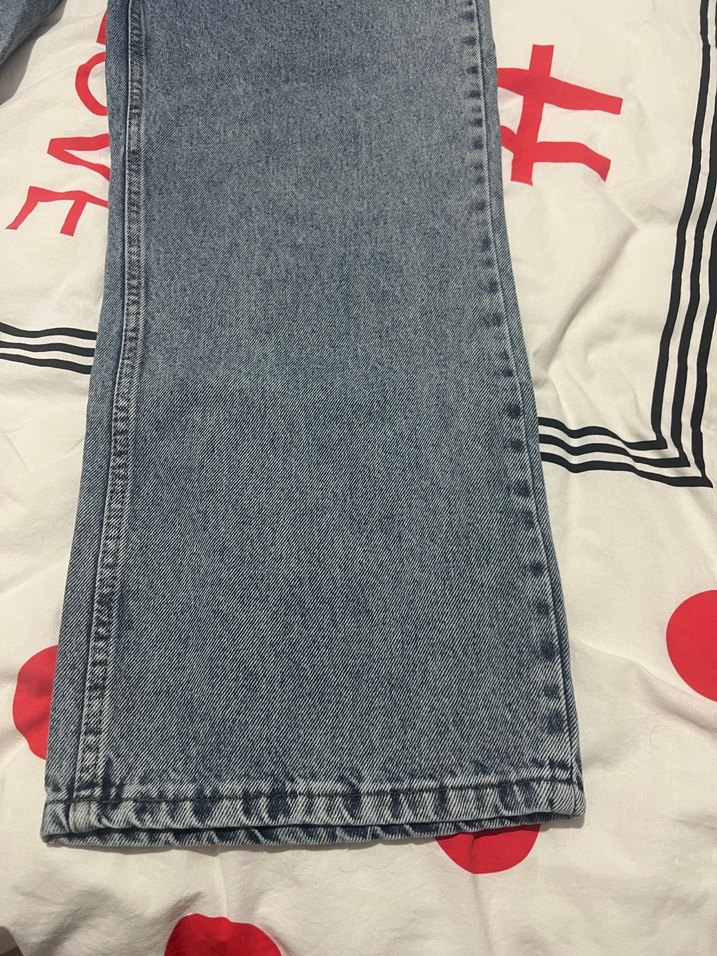 Kadın Mavi Loose Fit Denim Pantolon - Görsel 2