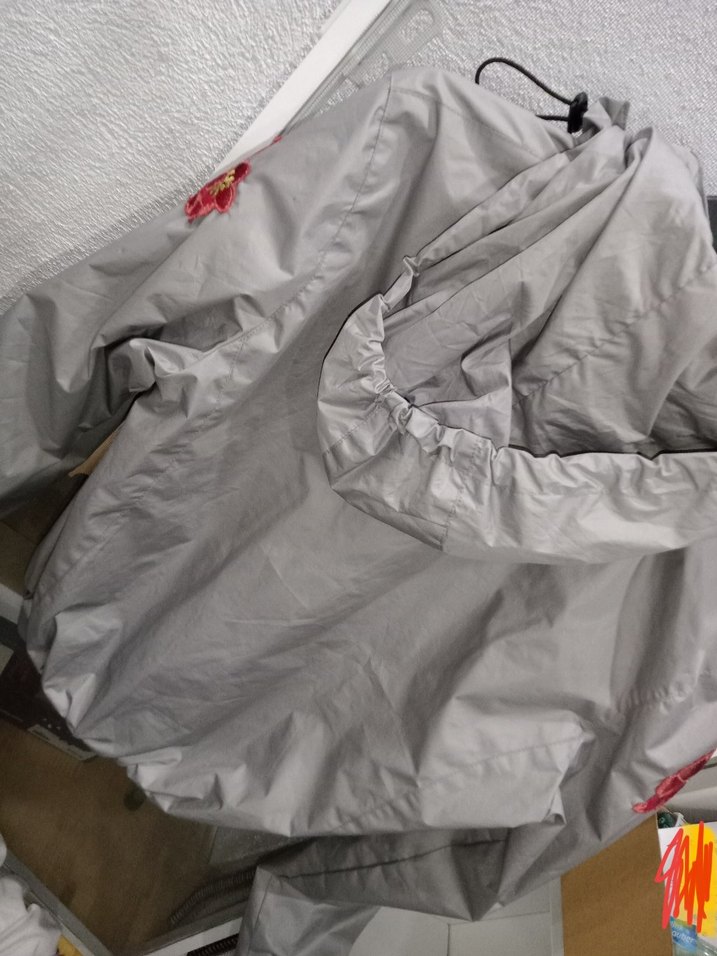 Gri fermuarlı yagmurluk Stili Ceket - Görsel 4