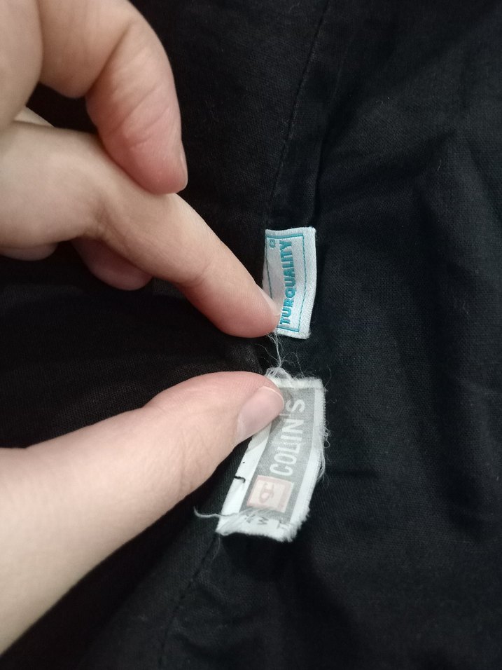 Siyah vintage Kadın Midi Kışlık Ceket Vintage, Colin's - Görsel 4