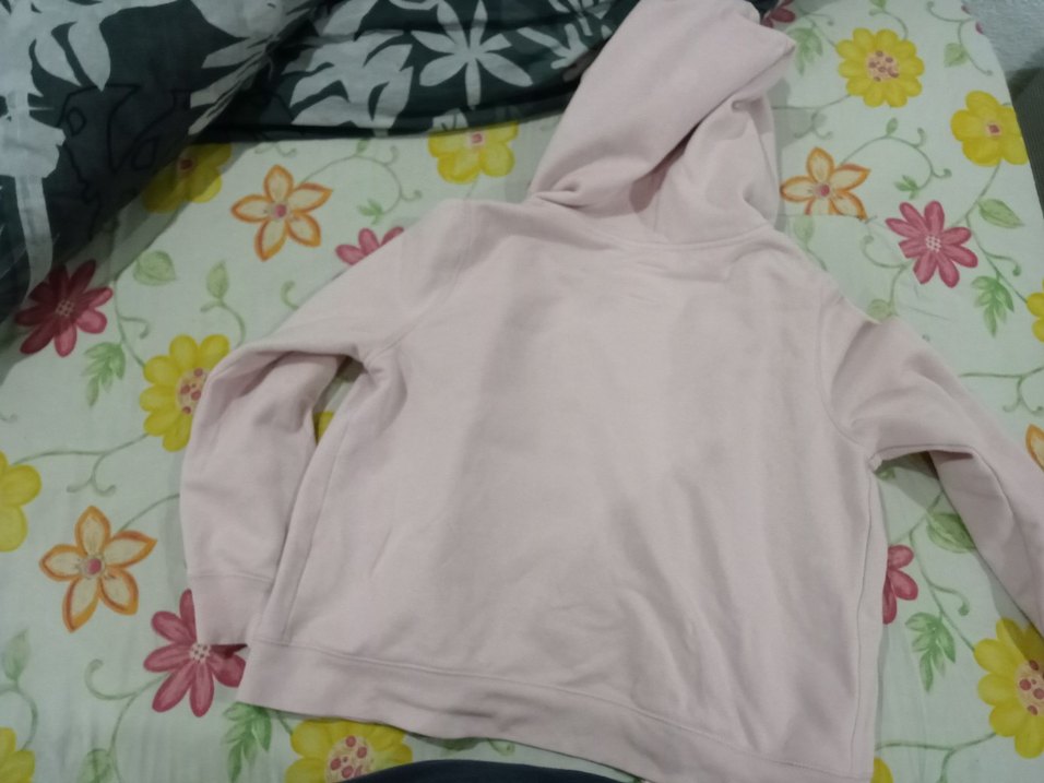 Kız Çocuk Pembe Kapüşonlu Fermuarlı Sweatshirt kids xs orijinal - Görsel 4