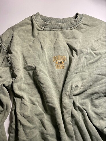 Fıstık yeşili oversize vintage sweatshirt