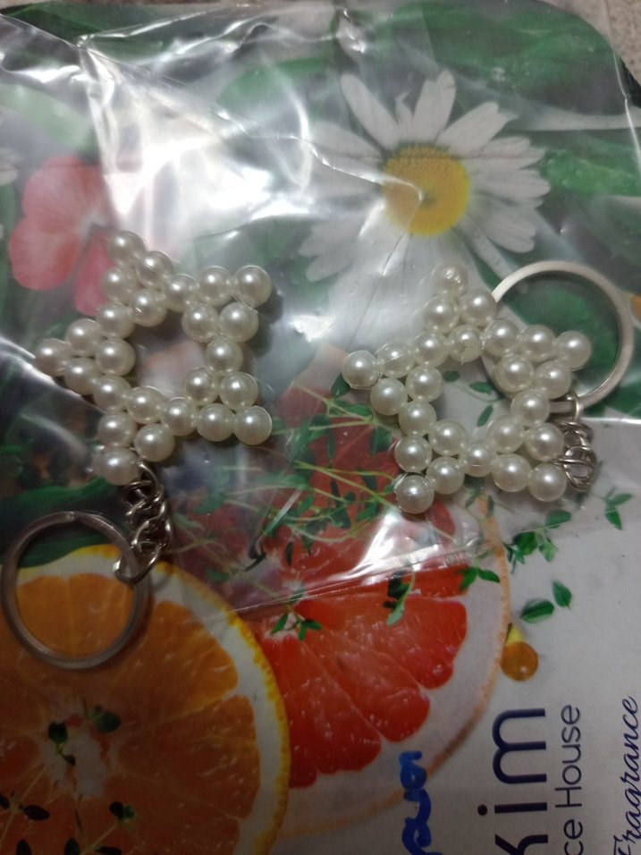 İnci Boncuklu Beyaz Anahtarlık 10 TL adet 69 adet mevcut - Görsel 4