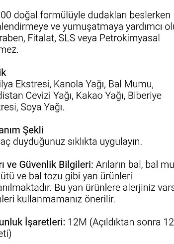 Burt's Bees Vanilyalı Renksiz Dudak Bakım Kremi - Görsel 8