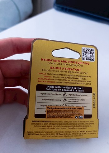 Burt's Bees Vanilyalı Renksiz Dudak Bakım Kremi - Görsel 6