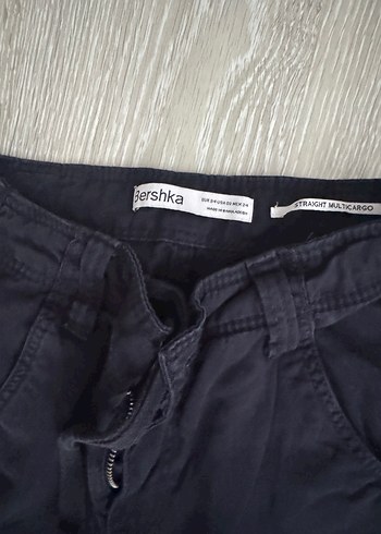 Lacivert Bol Kesim Midi Kot Pantolon - Görsel 2