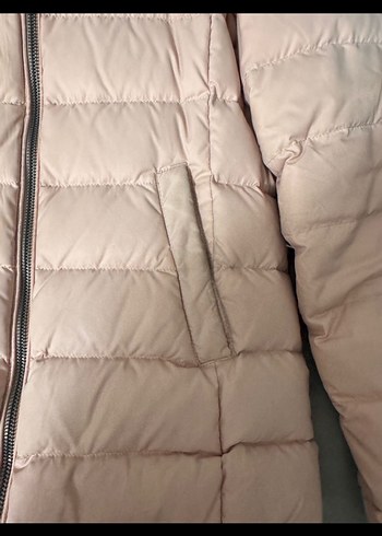 Bej Kürklü Midi Kışlık Kadın Mont - Görsel 3