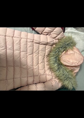 Bej Kürklü Midi Kışlık Kadın Mont - Görsel 5