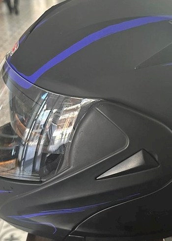 Koyu Mavi LS2 Biker Kask - Görsel 2