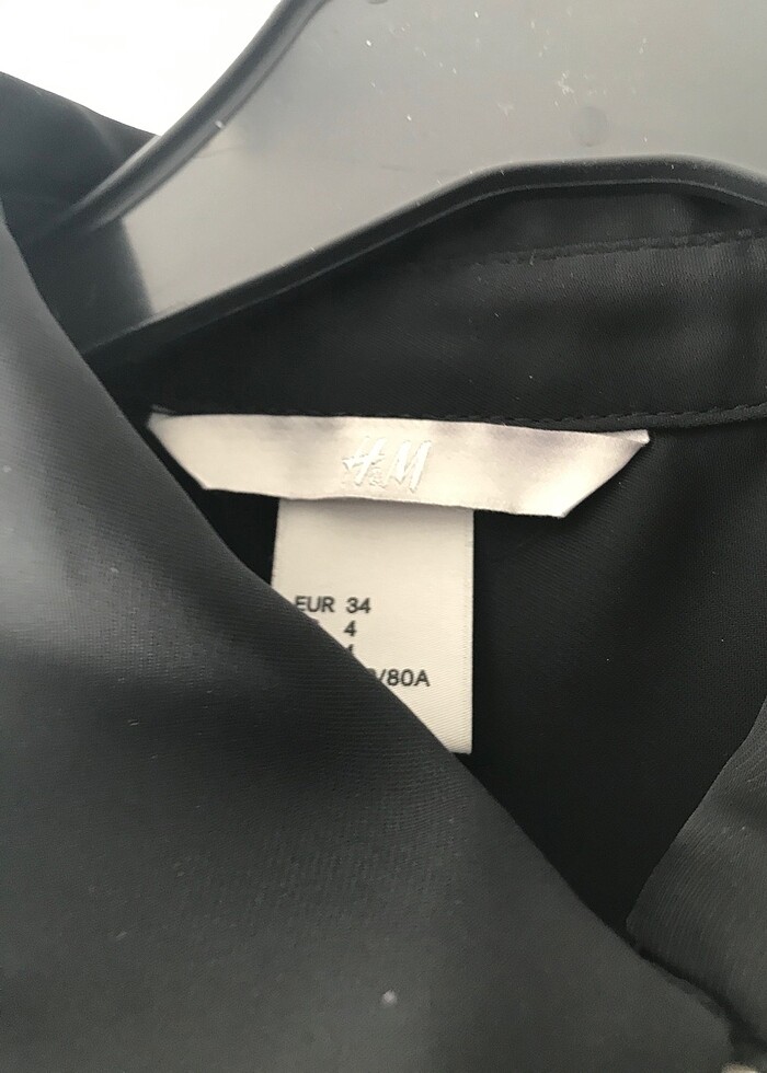 Siyah gömlek hm - Görsel 3