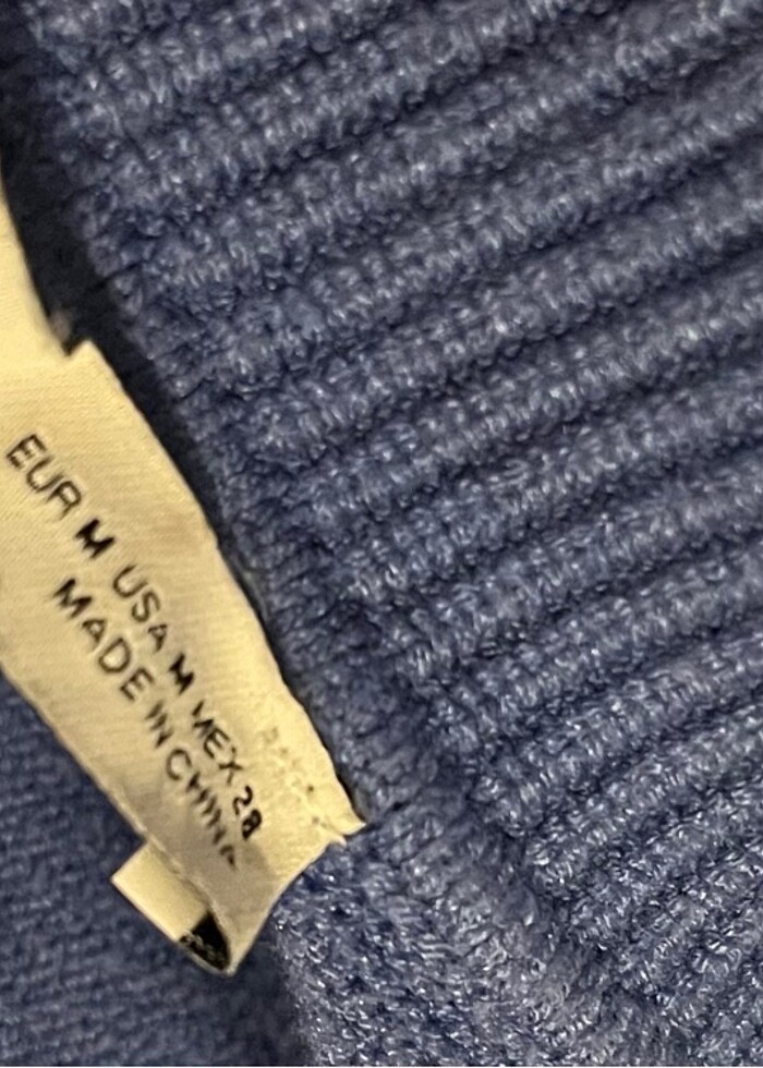 Zara mavi kazak - Görsel 4