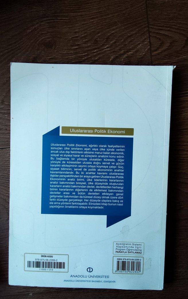 Uluslararası Politik Ekonomi - Anadolu Üniversitesi - Görsel 2